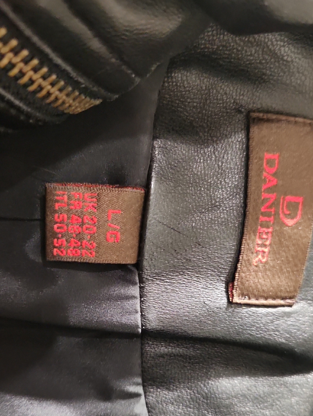 Danier Black Leather Asymmetrical Zip Jacket - Picture 4 of 7